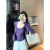 Nuevo conjunto de dos piezas de estilo coreano para otoño temprano, ajustado, para ir al trabajo: camisola y cárdigan de punto para mujer, directo de fábrica