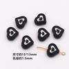 Acrílico Retro Plata Negro Cuentas para Bocetos diy Accesorios de Ropa Hechos a Mano Cuentas Sueltas Collar para Teléfono Móvil Material para Cuentas