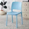 Sillas de comedor de plástico engrosado al por mayor, sillas de ocio para el hogar, taburetes simples hechos a mano con cuentas comerciales, sillas de espera de respaldo alto