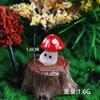 Resina de simulación modelado de dibujos animados hongo silvestre hongo pequeño decoraciones creativas de microlandscape musgo de paisajismo adornos pequeños