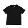 Camiseta deportiva de manga corta pesada, de corte recto y hombros caídos, bordada, deconstruida, de estilo americano de alta gama, transfronteriza, para hombre