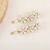 Popular Elegante Faixa de Cabelo Francesa Faixa de Cabelo com Pedras e Pérolas Acessórios de Cabelo com Flores Frescas Bonitas para Casamento Noiva Acessórios de Pente