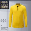Camisa tipo polo de manga larga ropa de trabajo camiseta logo word estampado camisa cultural ropa para personal de empresa bordado en la ropa
