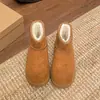 Botas de Nieve Gruesas de Suela Gruesa Felpa Retro Marrones para Mujer 2026 Nuevas de Invierno que Aumentan la Altura Antideslizantes Zapatos de Algodón del Noreste