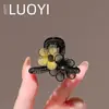 Novo Prendedor de Cabelo Florido Fashion de Luxo Leve 2025 para Mulheres, Grampo de Cabelo de Alta Qualidade para Coque na Parte de Trás da Cabeça, Acessório de Cabelo de Clipe para Franja