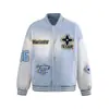 Nueva Chaqueta de Béisbol con Parches Bordados Patchwork Estilo Retro Americano para Hombre, Temporada Primavera y Otoño, Corte Holgado de Moda, Versátil para Parejas, Abrigo Casual de Calle