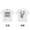 [Transfronterizo 220g] Marca Trendy Americana Vlone Jerry Big V Camiseta Casual Calle Alta Calle Street Pareja Manga Corta Vtg