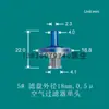 Laboratorio de Investigación de Educación Científica de Gas-Líquido en Línea Filtro Pequeño Simple/Doble Nuevo Conector Luer No Requiere Perforación