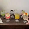 Novo Copo Curto em Estilo Ins de Comércio Exterior com Relevo de Diamante, Copo de Alto Valor, Vidro para Champanhe, Vinho Tinto, Suco, Licor