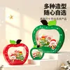 Saco de embalagem de Natal, Saco de presente de maçã de Véspera de Natal, Saco com zíper para doces, biscoitos, lanches, Sacola pequena de presente para crianças
