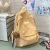Mochila Casual Versátil de Estilo Japonês Coreano Grande Capacidade Bolsa Escolar para Estudantes do Ensino Fundamental e Médio