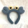 Internet Celebridade Ao Vivo com Bonito Dos Desenhos Animados Vermelho Grande Caranguejo Headband Moda Plush Maquiagem Lavar Rosto Lamb Hair Hoop