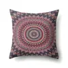 Funda de almohada de poliéster estilo folk bohemio nórdico decoración de coche impresión para el hogar funda de almohada de noche QTH23