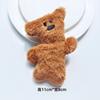 Cartoon urso de pelúcia enfeites boneca feijão urso bonito saco broche decorativo Internet celebridade casal boneca pingente