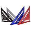 Regla de respaldo triangular para carpintería Yunbei Aleación de aluminio Carpintería Regla de ángulo recto 7 pulgadas Pulgadas/Métrico Regla de ángulo de 90 grados Dropshipping
