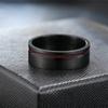 2023 Nueva moda transfronteriza europea y americana para hombres de grano de madera estrecho Negro Fuente fabricantes grandes ad valorem