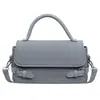 Bolsa de Mão Textura Simples Moda Tendência 2026 Moda Nova Elegante Bolsa de Ombro Único Transversal Bolsa Quadrada Pequena Feminina