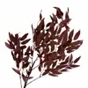 Folhas de salgueiro artificiais de galhos altos para decoração de salão de casamento com tema de floresta, arranjos florais, decoração de fundo, móveis macios de hotel e paisagismo de shopping center