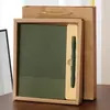 Cuadernos gruesos al por mayor, libretas de negocios, juegos de cajas de regalo, agendas de cuero con papel Dowling, personalizables con logo