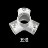Conectores Padronizados para Proteção de Bordas, Conectores de Ferro Fundido, Acessórios para Corrimão de Escada de Obra, Tubos de 48mm, Outros
