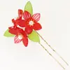 Accesorios Hanfu Directo de Fábrica Pasador Antiguo Pasador Clásico de Boda Pasador Multicolor Hecho a Mano Tocados de Novia con Perlas