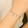 Pulseira Flor de Trevo de Quatro Folhas, Estilo Francês, Luxo Leve, Versátil para Mulheres, Empilhável, Atacado Vintage, Novo Modelo 2025, Empilhável, Luxo Leve, Alto Padrão