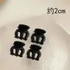 Mini pasador negro pequeño para peinado de princesa, pinza pequeña para flequillo, pinza para flequillo lateral, pinza para la frente, horquilla