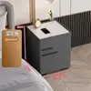 Mesa de cabeceira inteligente com trava de senha integrada, cofre e armazenamento; um carregador e cofre sem fio multifuncional para uso doméstico e no quarto