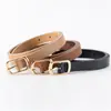 Cinturón de Cuero Negro para Mujer, Cinturón Delgado Estilo Ins para Jeans, Cinturón de Moda para Mujer, Cinturón Decorativo, Versátil para Mujer