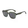 Gafas de Sol Poligonales Marrones Estilo Coreano para Mujeres con Rostros Grandes, Estilo Urbano Elegante, Protección Solar Genial, Gafas de Sol de Gama Alta