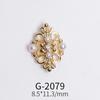 Ventas Directas de Fábrica Joyería para Uñas al por Mayor Joyería para Uñas de Zirconia de Oro Real Decoración de Diamantes Brillantes Microincrustada para Uñas G2071
