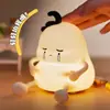 Lámpara de Noche Pequeña y Linda, Lámpara de Mesa Adorable y Creativa, Lámpara Táctil de Silicona con Forma de Nube, Compañera de Sueño Luz de Noche para Niños