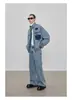 Chaqueta Guapa Piqué Primavera y Otoño 2025 Hombres ins Marca de Tendencia High Street Estilo Hong Kong Estilo Japonés Harajuku Tendencia Coreana Chaqueta Holgada