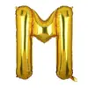Globos de Papel de Aluminio de 16 pulgadas Versión Americana Dorado Letras Inglesas A-Z Números 0-9 Banner de Decoración para Fiesta de Cumpleaños Venta al por Mayor