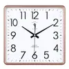 Reloj de Pared Cuadrado para Sala de Estar Silencioso Reloj Electrónico Moderno Casual de Moda Calendario Doméstico Creativo Reloj de Cuarzo