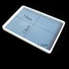 Molde de silicona para base de mesa de espejo ampliada rectangular cuadrado redondo nubes amor DIY gotas de pegamento de cristal