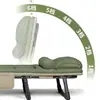 Suministrado Directamente por el Fabricante, Cama Auxiliar Portátil, Cama de Siesta Ajustable Estilo Americano, Cama Plegable, Sillón Reclinable para Siesta de una Persona en la Oficina, Cama de Campaña