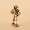Espantapájaros Creativo Granjero Agricultura Adornos Hogar Sala de Estar Adornos Granjero Cavando Artesanía de Tallado en Bronce Adornos Decorativos
