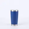 Copo de carro Amazon 20oz copo térmico de aço inoxidável 304 copo de carro com vácuo duplo copo de gelo de cor sólida simples