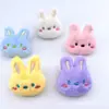 Nuevo broche de conejito de peluche con expresión linda, bolso de conejito, correa de muñeca, accesorios decorativos para muñecas.