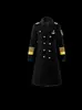 Casaco de Lã de Alta Qualidade, Engrossado e Alongado para Aquecimento, Conjunto de Uniforme de Segurança, Conjunto Completo para Gestão de Propriedade, Hotel, Banda e Traje de Concierge