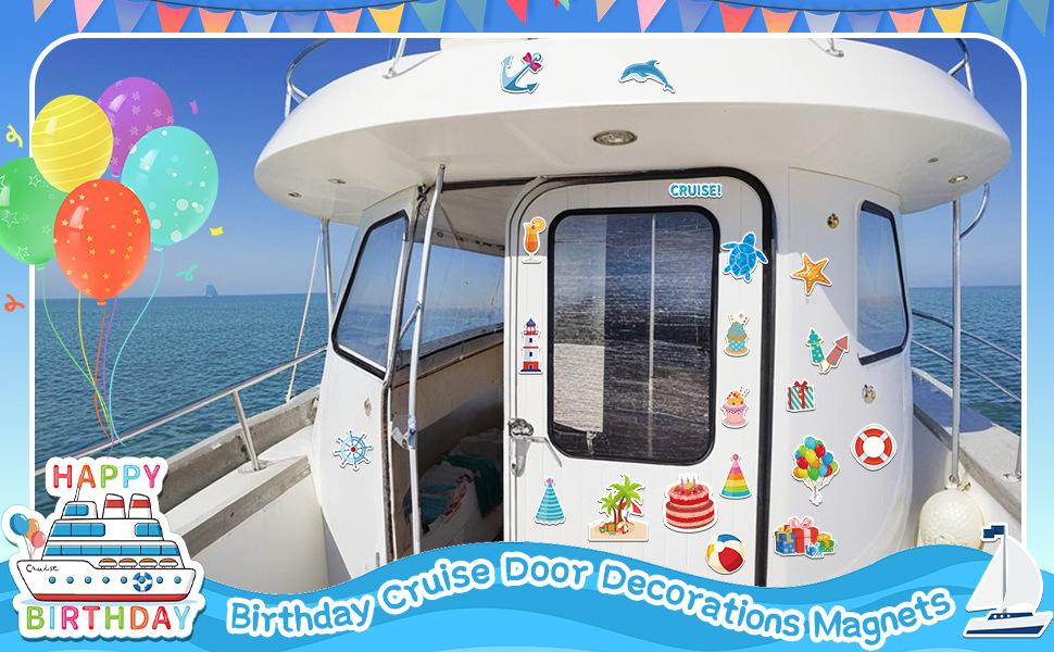 JULMELON Cruise Door Decorations Magnetic