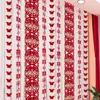 Quarto de Casamento Longo Layout de Personagem Feliz terno Borboleta Flor Decoração de Casamento Casa Nova Quarto Sala de Estar Mulher Cortina Pingente