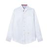 TB JL Camisa Marca de Moda Blanca Cuatro Rayas Manga Interior de Puerta Cinta Kefu Manga Larga Cuatro Rayas Color de Contraste Productos Europeos Romper