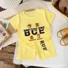 Traje de Verano de Algodón Puro de Manga Corta para Niños y Niñas, Ropa de Casa de Dibujos Animados, Conjunto de Dos Piezas, Pijama Lindo Transpirable para Niños a la Moda