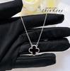 Alta Versão Van Home Quatro Folhas Trevo Preto Onyx Colar Alto Ouro Dupla Face Lucky Grass Clavícula Corrente Pingente Fritillaria Pulseira Feminino