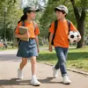 Camiseta de Manga Corta de Verano para Niños y Niñas, Algodón Puro, Corte Holgado, Hombro Caído, Estilo Versátil Academy de Rendimiento
