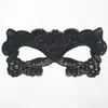 Ventas Directas de Fábrica Máscara de Ojos Sexy de Encaje Negro Reina Tema Fiesta de Baile Máscara Halloween Navidad Maquillaje