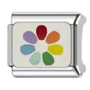 Pulseira Elástica Soldada à Prova d'Água Transfronteiriça Série Arco-Íris DIY Aço Inoxidável Pulseira com Módulo Italiano Acessórios de Joias