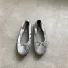 Zapatos Planos de Estilo Francés con Suela Blanda para Mujer 2026 Nuevos Zapatos de Ballet con Lazo de Primavera Zapatos de Abuela